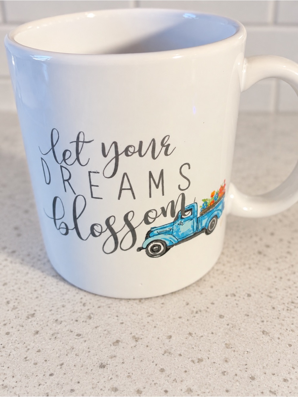 Royal Norfolk “Let Your Dreams Blossom” Floral Truck Coffee Mug